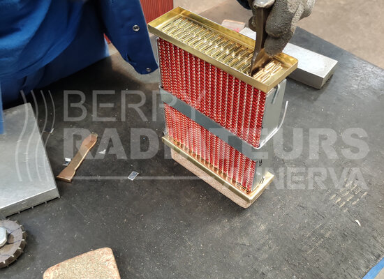 Montage faisceau radiateur de chauffage